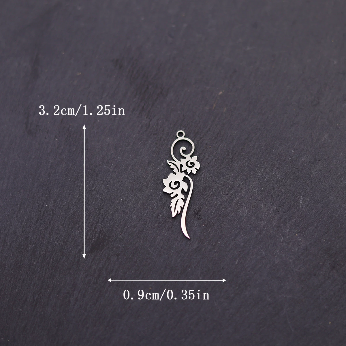 3pcs DIY Vintage Tassels Earring Filigree Flower Leaf Stainless Steel Pendant Charms for Jewelry Making Necklace Craft Supplies