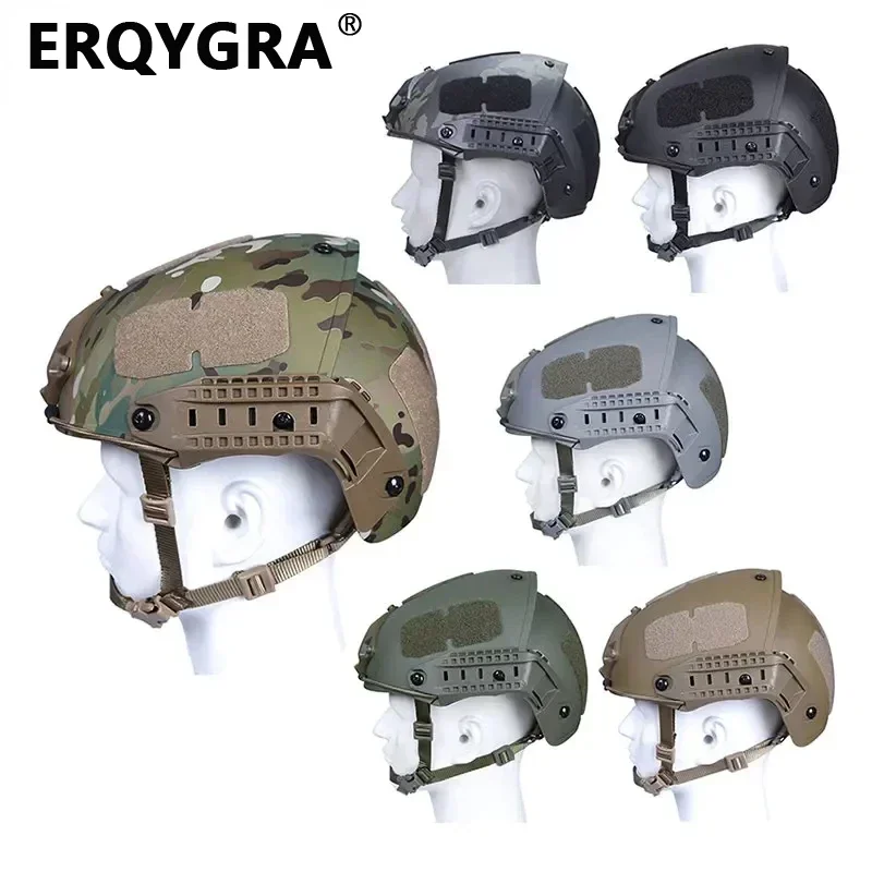 ERQYGRA Tactical Helmet Hunting FAST High Quality Shooting Protective Paintball CS Wargame Airsoft Sports Safety Accessories