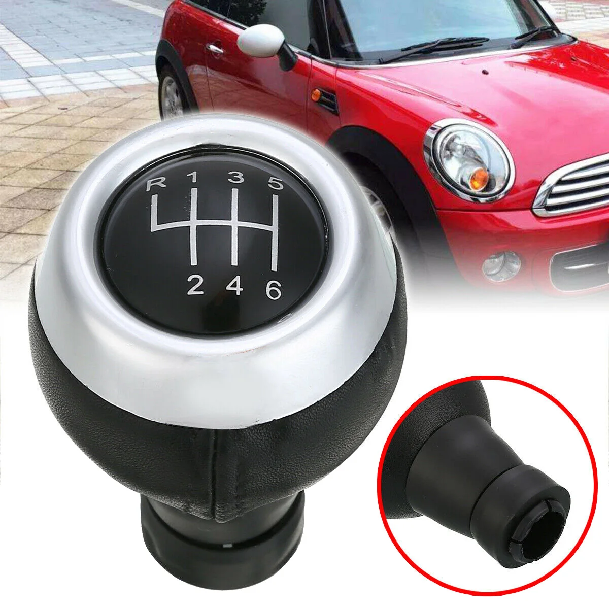 6 Speed Manual Car Gear Shift Knob Shifter Lever for Mini Cooper R55 R56 R57 R59 F55 F54