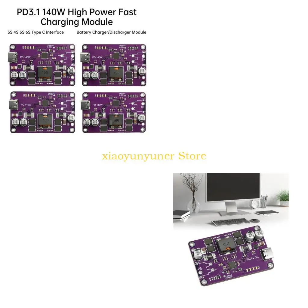 P9JB Portable PD3.1 Protocol Chargers Module Delivering 140W Rapid Power for Outdoor and Mobile Use