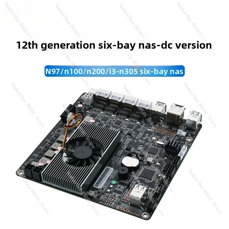 N97/n100/n200/i3-n305 six-bay nas-dc version/4 networks 2.5g/6 sata3.0