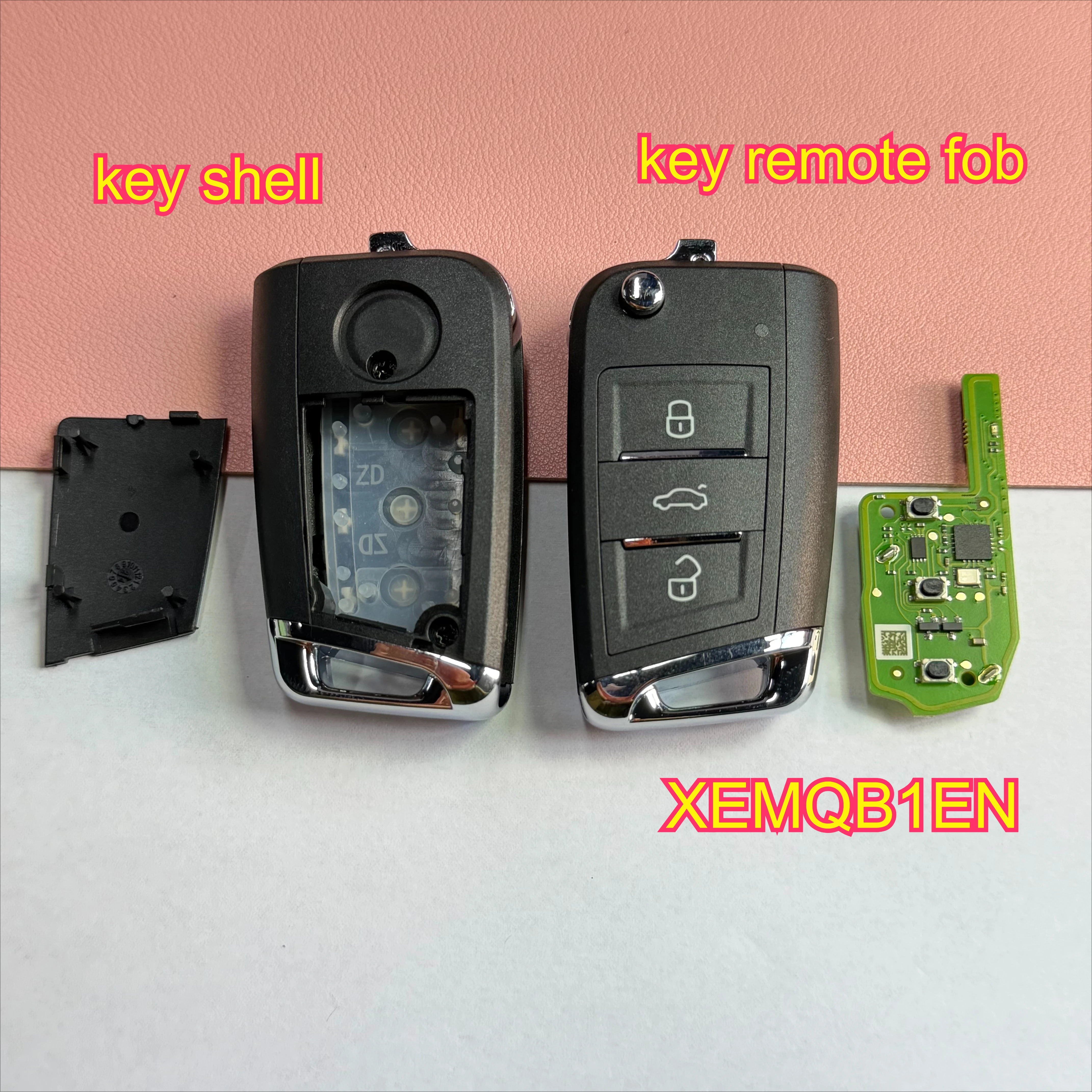 For Xhorse VVDI XEMQB1EN Car Key Fob Shell Case Housing and With Super Remote XT27A Chip Key for VVDI2 /VVDI Tool Max