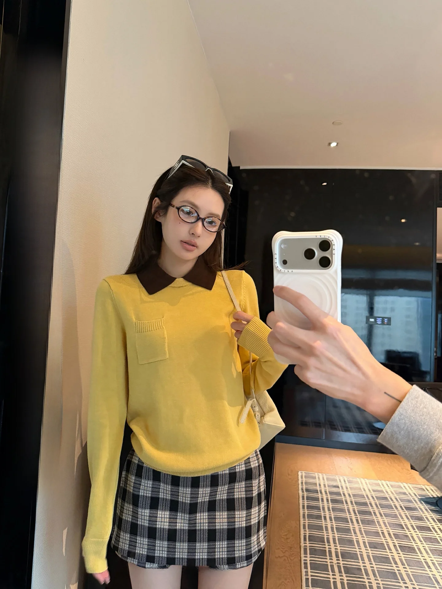 

Женский свитер Lemon Company из смесовой шерсти, повседневный стиль, с воротником, в стиле колор-блок, зимний топ, мягкий, комфортный крой