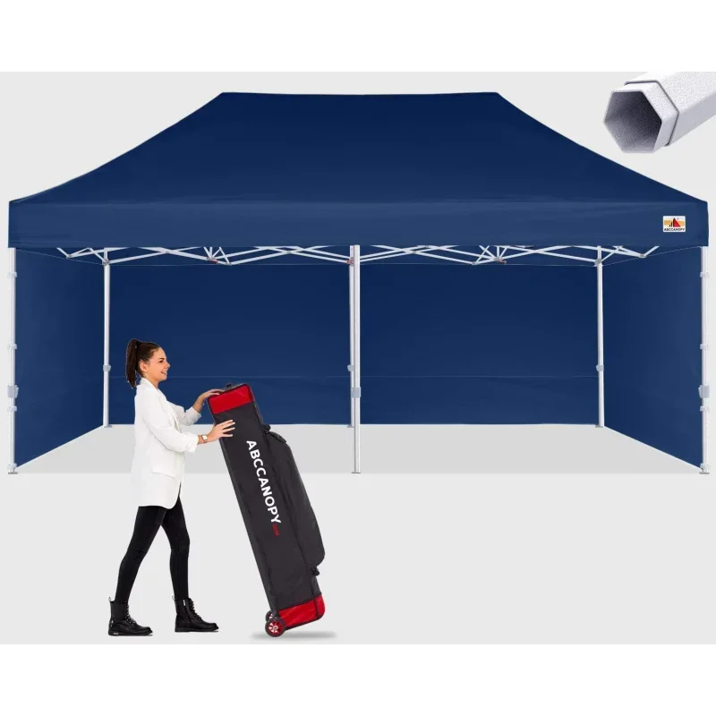 Premium Canopy Tent Commercial Instant Shade 10x20 Premium-Series, Navy Blue