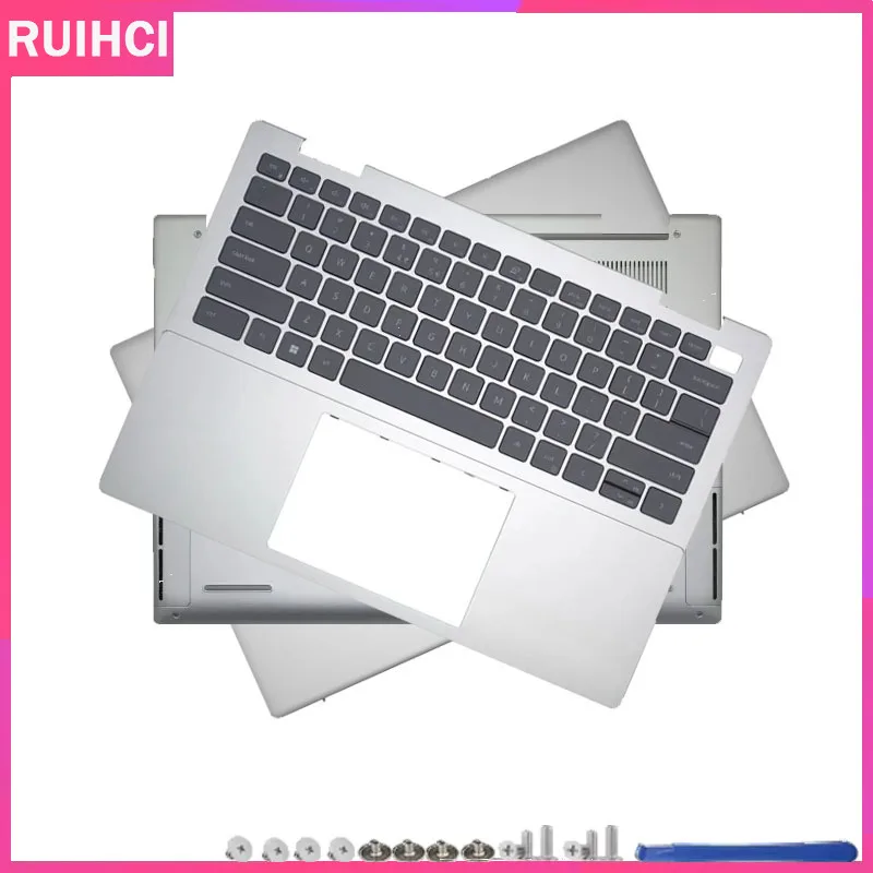 

New Laptop LCD Back Cover For DELL Inspiron 14 Plus 7430 7435 Top Keyboard Palmrest Upper Case Bottom 0GWDP0 0C8NR7