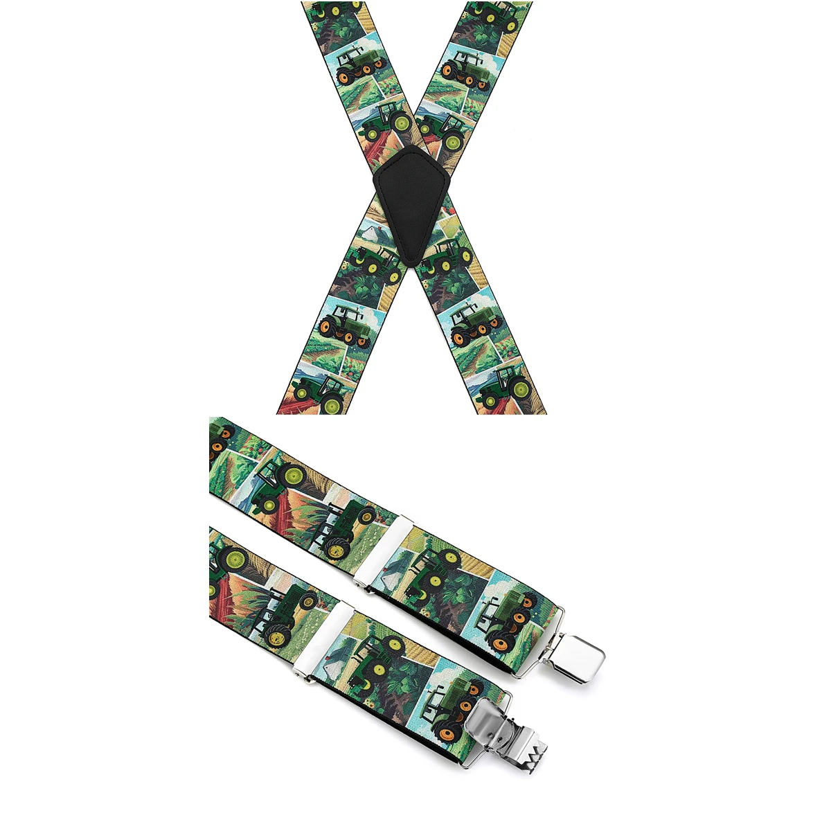 Penyangga Celana Dewasa dengan 4 Klip, Bentuk-X, Elastis, Dapat Disesuaikan, Anti-Selip