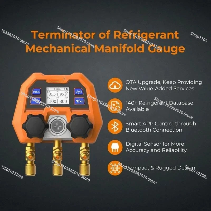 مقياس إضافة الفلور الرقمي لتبريد الثلج DMG-4B مقياس الضغط الإلكتروني #3