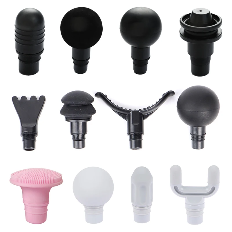 1pc/1set Replacement Heads For Massage Gun Muscle Stimulator Body Relaxation Shaping Exercising Fascia Gun Massager HeadPistool