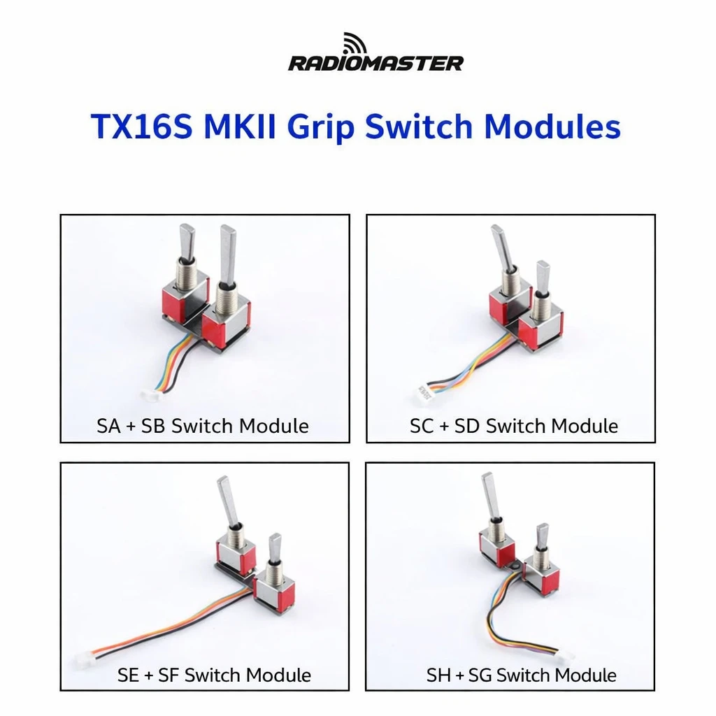 1pc Radiomaster Tx16s Remote Control Switch Sasb Scsd Sesf Shsg Side Grip Accessories For Rc Drone Aircraft