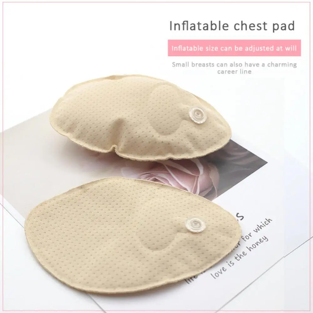 2022 Bra Insert Air Cushion 0 Foam Pushup Chest Pads Accessories Swimsuit Padding Inserts Thickening Inflatable Bra Breast Pad