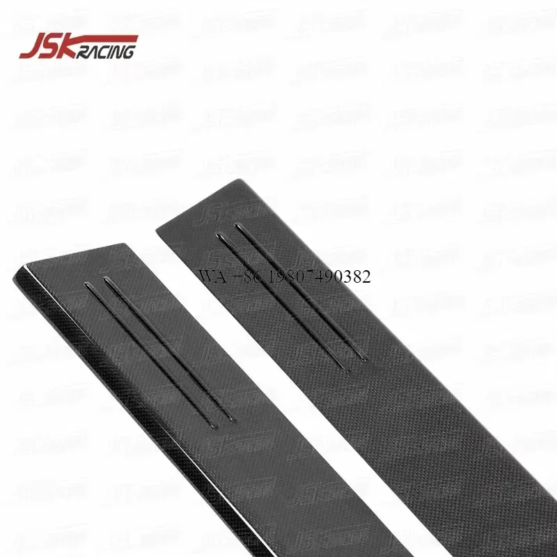 Wmwmnu Carbon Fiber Door Sill Plates for 812 2017-2020 OEM Style Interior Trim Accessories Scuff Protector Stickers