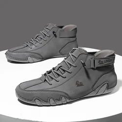 Men Sneakers For Men High Top Sports Outdoor Casual Shoes Microfiber Comfortable Men's Shoes Zapatos Para Hombres Zapatillas