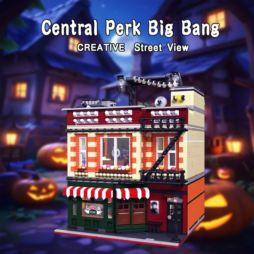 

Creative Expert Moc Street View MOC-34463 Central Perk old Friended Bricks Модульная модель дома Набор строительных блоков 4335 шт.