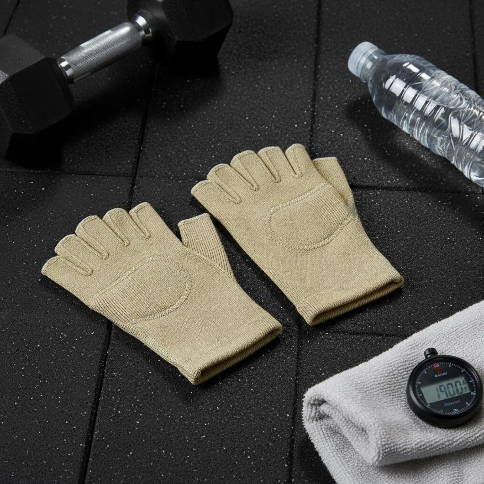 2-5pack Silicone Padded Hand Wrap Shock Absorption Elastic Palm Protector Glove