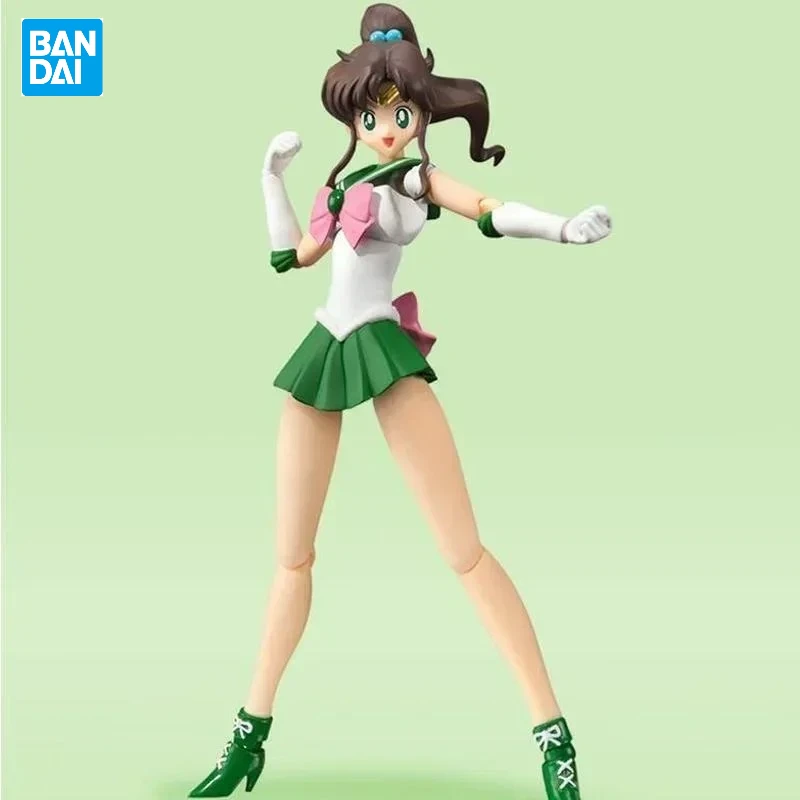 

In Stock Original Bandai Sailor Moon Figure SHF Kino Makoto Jupiter PVC Anime Action Figures Model Toys Collectible Dolls Gifts