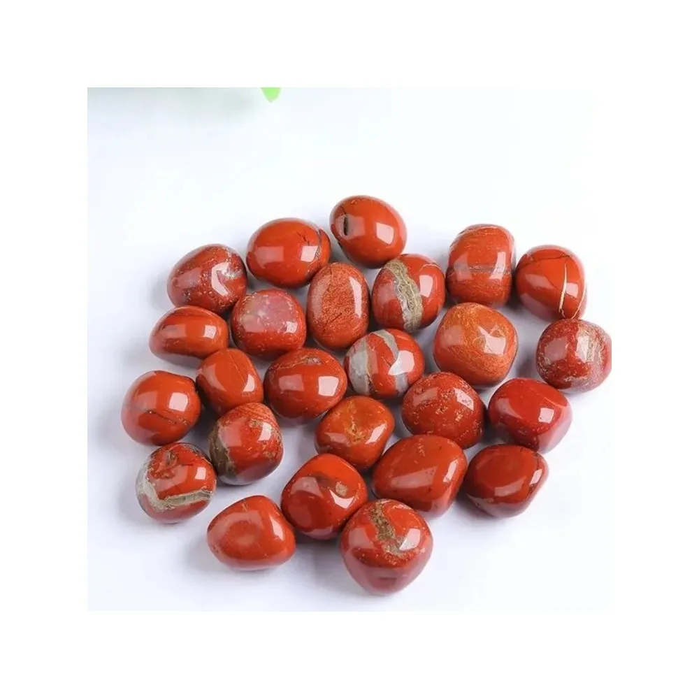 Natural Red Jasper Tumbled Stones, Crystal Quartz Reiki Healing Chakra Balancing Mineral Decor for Home Gift