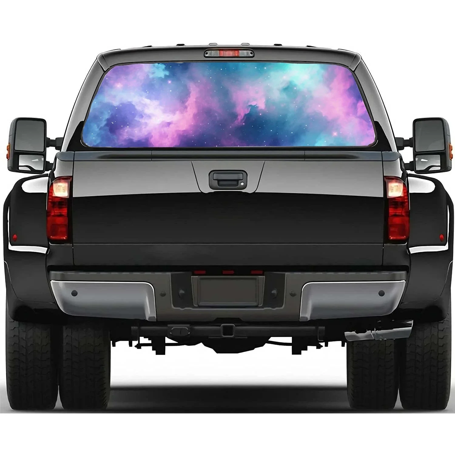 

Night Sky with Stars Clouds Rear Window Decal Fit Pickup,Truck,Car Universal See Through Perforated Back Windows Vinyl Sticker