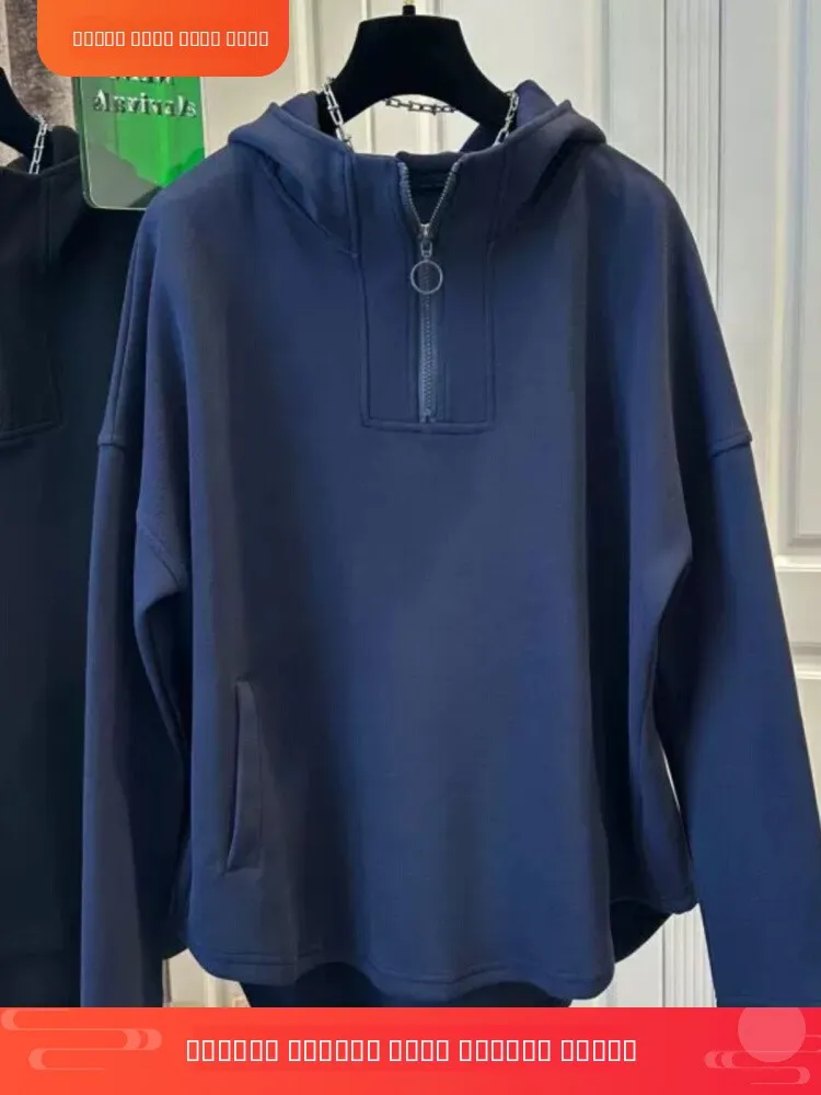 

Loose Fit Hoodie Men's Casual Long Sve Sweatirt Autumn Winter Large Size 300 Pou Spor Sle f Zipper Trendy Jaet