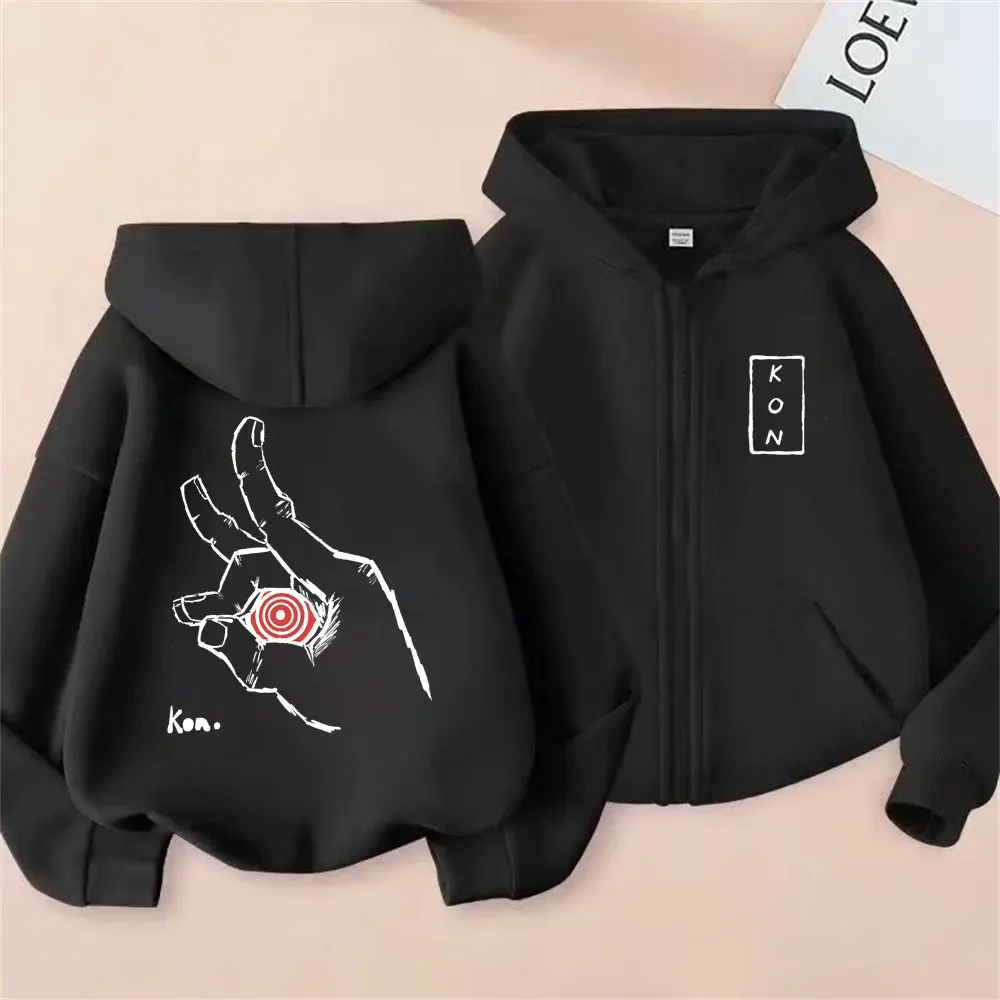 أنيمي بالمنشار رجل قلنسوة بسحاب هاياكاوا آكي استدعاء الثعلب الشيطان كون الجرافيك زمم سترة الرجال النساء مانغا المتضخم البلوز