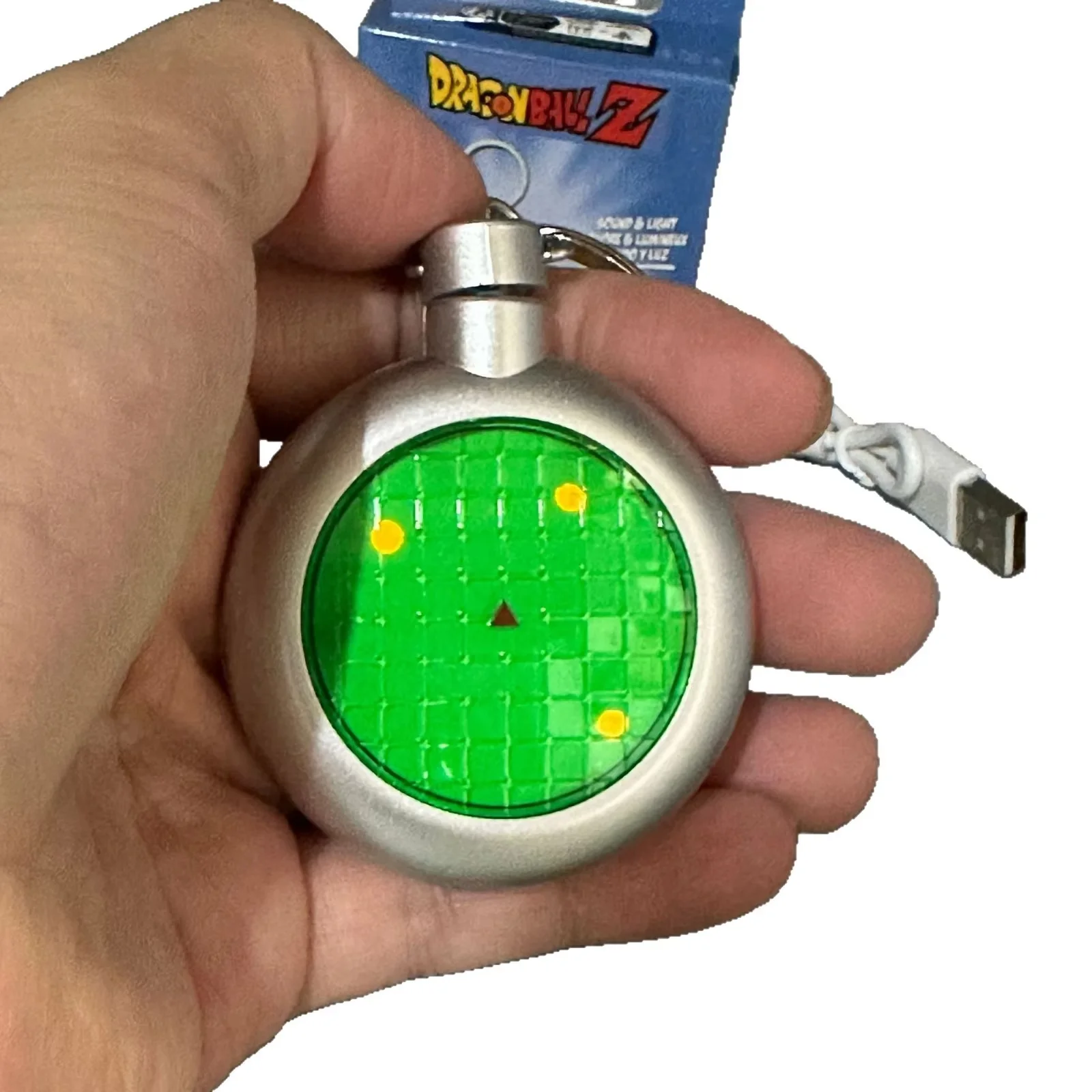 Llavero 3D de Dragon Ball Z con Sonido y Luz Recargable, Adorno para Mochila, Coleccionable de Anime, Regalo para Aficionados