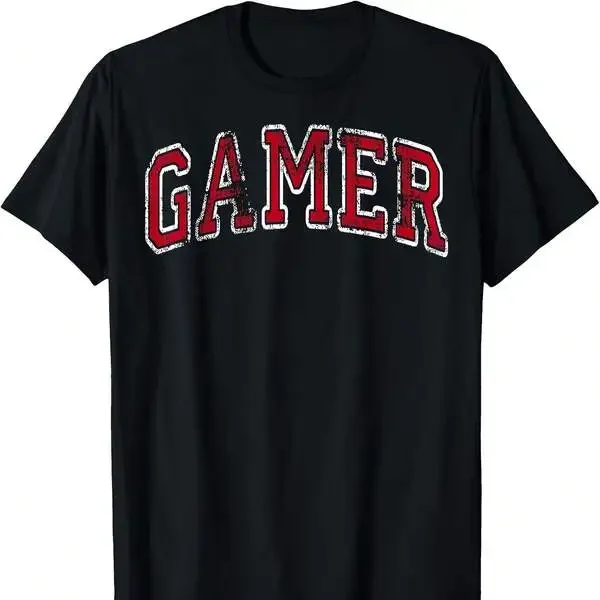 Gamer American Flag Men Women Girl Boy Video Games Graphic T-Shirt Camisetas