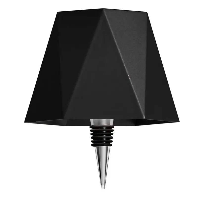 ABRU-Touch Dimmable Wireless Wine Bottle Lamp 3-Color Rechargeable Light For Bar For Bedroom Restaurant Black