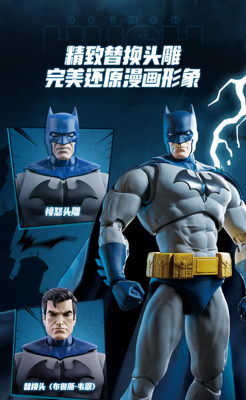 BLOKEES Nightwing Superman Batman Beyond Original Gunn David DC David Justice League Comics Actionfigur Zusammengebautes Modellspielzeug – Detail 8