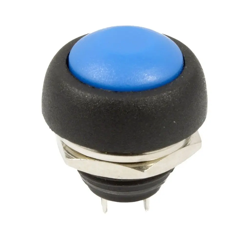 5Pcs 2Pin Mini Switch 12mm 1A Waterproof Switch PBS33B 12V Momentary Push Button Switch Reset Non-locking PBS-33B