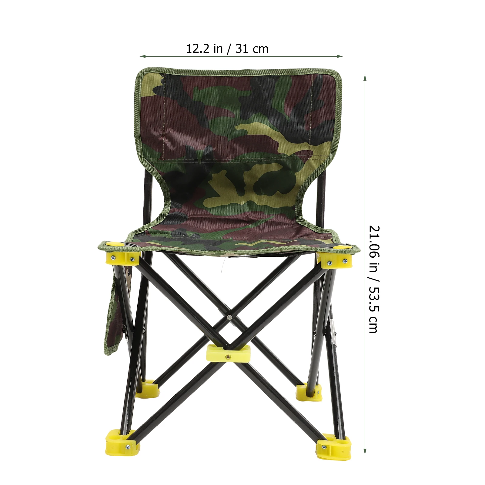 

Foldable Lightweight Portable For Camping Compact Outdoor Ultralight Durable Oxford Cloth Iron Frame Easy Carry Simple Color