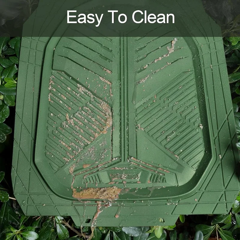 

Heavy Duty Rubber Car Mats, Deepdish All Weather Floor Mats for Car Full Set, Universal Automotive Mats