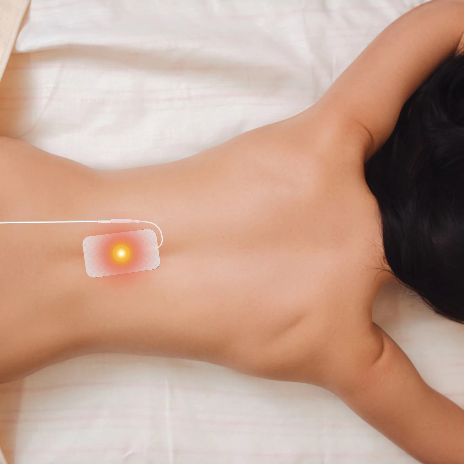 

6 шт. электродные подушечки из нетканого материала, пластыри, безопасный контакт кожи, без аллергии, легко удаляемый физиотерапевтический массажный инструмент