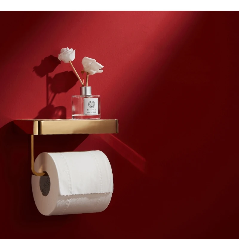 حامل الأنسجة المعدنية بلاطة الصخور منشفة ورقية تخزين الرف رفوف المنزل الحائط المرحاض حامل رفوف الحمام