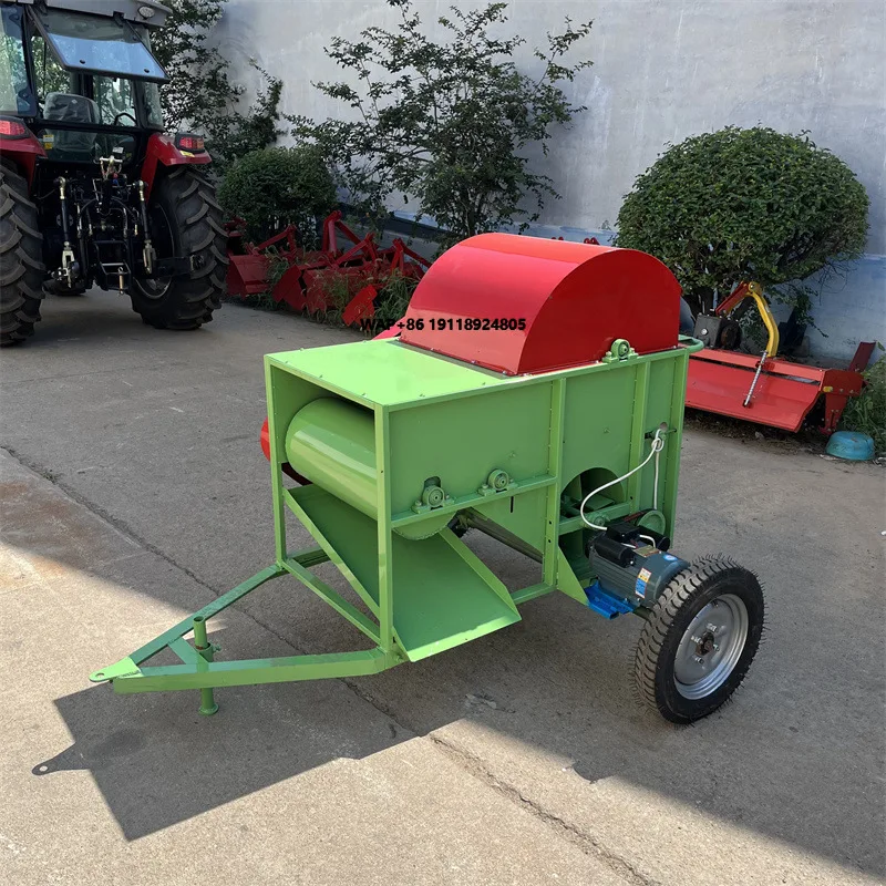 

New Mini Harvester Machine for Harvesting Edamame Beans Green Soy Bean Pod Plucking Peas Picker Separator