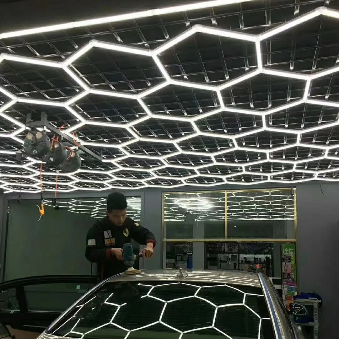 GE8001 Factory LED Hexa grid Lamps for The Car Detailing and Wrapping