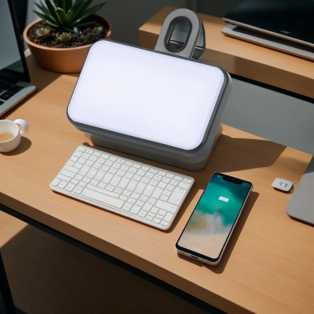 

Мини-светодиодный светильник для селфи на клипсе — кольцевой светильник на батарейках со штативом для iPhone и Android