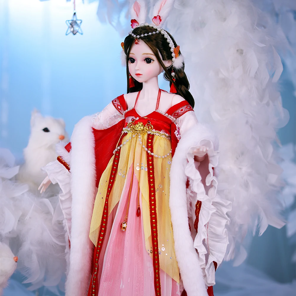 Dream Fairy 1/3 DBS doll 62 cm Chinese rabbit girl mechanical joint set including clothes and shoes high quality makeup BJD SD