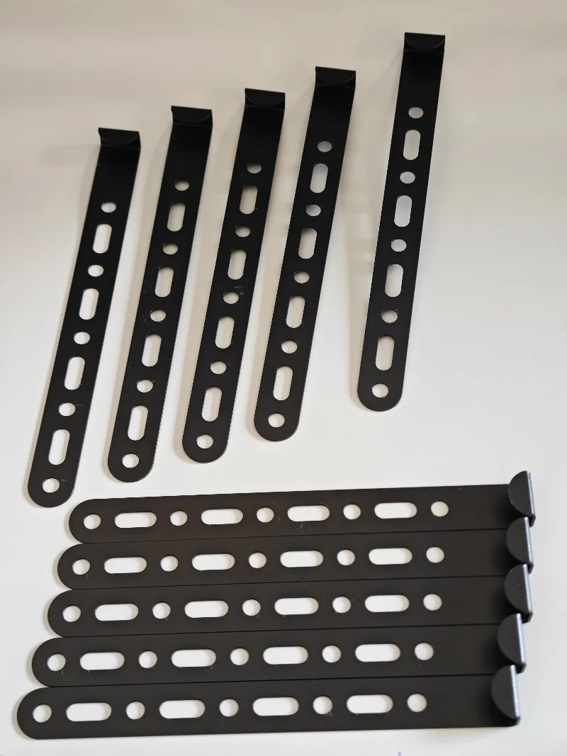 Car mushroom head fixing bracket intake filter universal soft aluminum alloy bendable metal strip holder
