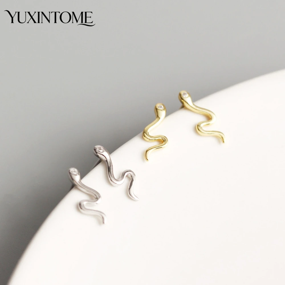Snake Stud Earrings… - image