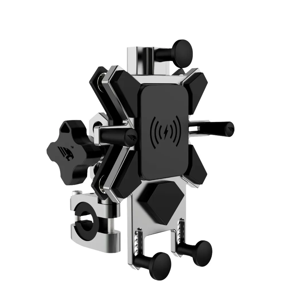 

Motorcycle Maglev Shock Absorption Mobile Phone Holder Aluminum Alloy Wireless Charging Navigation Holder