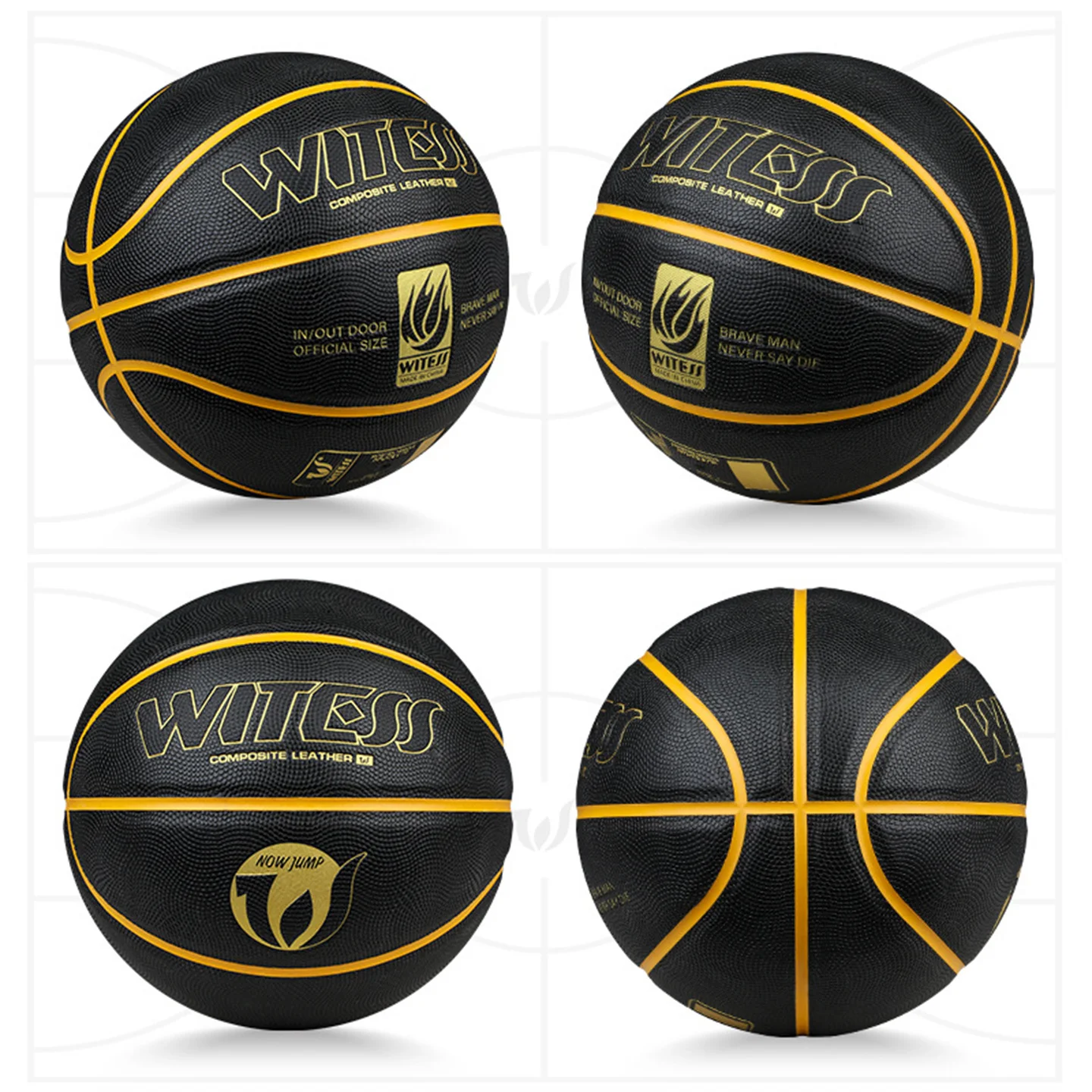 Standar Tahan Aus Latihan Luar Ruangan Lapangan Luar Ruangan Kulit Sapi Kulit Asli Rasakan Bola Basket Kompetisi Dewasa