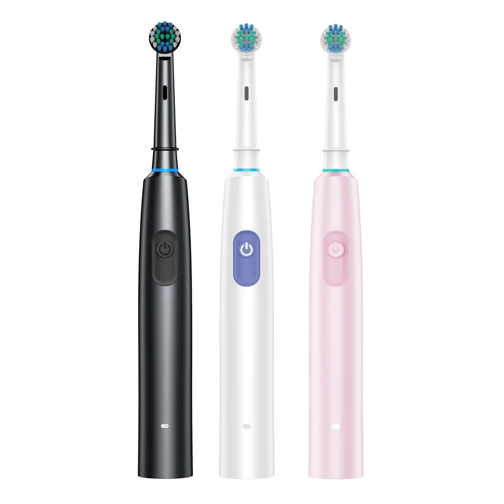 Cepillo de dientes eléctrico, cepillo de dientes eléctrico recargable giratorio para adultos, cepillos de dientes eléctricos giratorios con 8 cabezales suaves