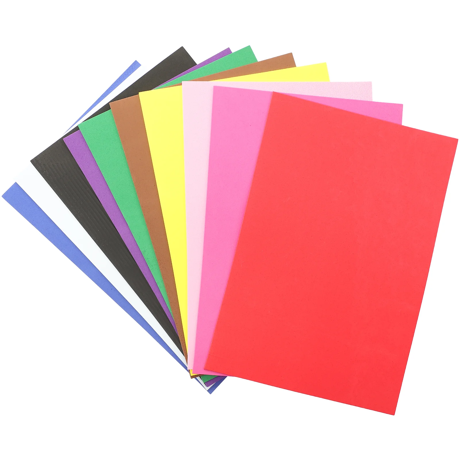 10PCS A4 Size 2MM Thick Mixed Color Sponge Paper Sheets for Handicraft Projects Flexible Craft for Decoration