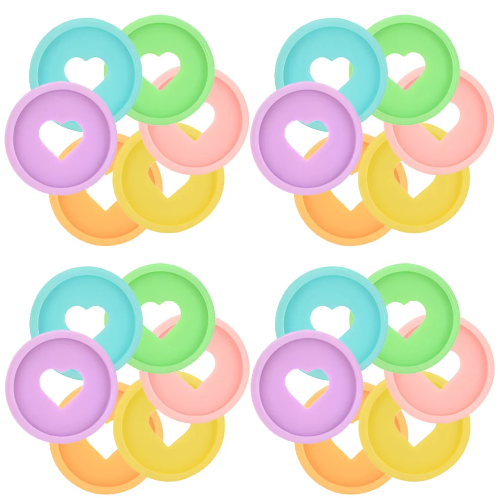 30Pcs Round Clip Rings Exquisite Notebook Binder Rings Strong Grip for Loose Leaf Papers Artists Students Office Workers