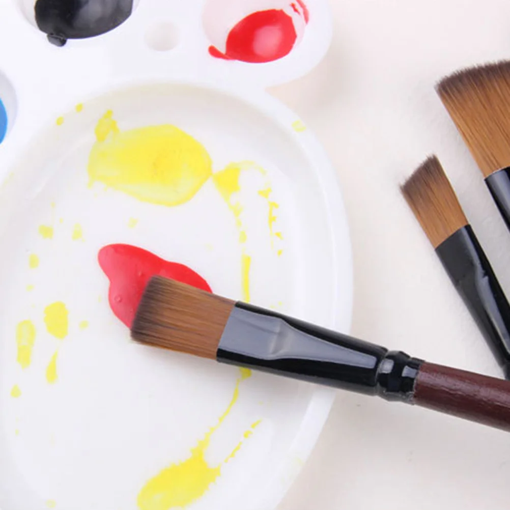 

12Pcs Painting Brush Set Round Tip Nylon Hair Brushes for Acrylic Watercolor Oil Painting Kids Art Tools Paint