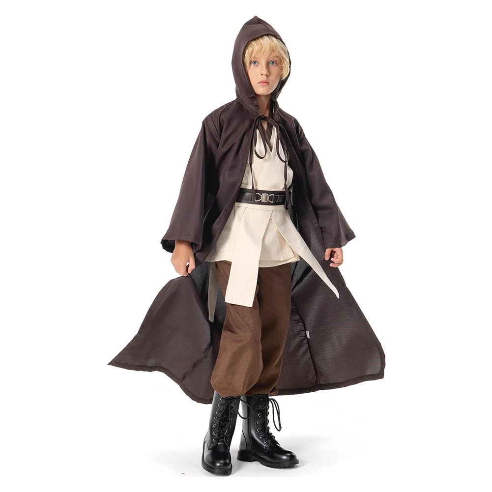 Anakin Jedi Cosplay Costume pour enfants, film, bataille de l'espace, Obi Wan, Everak, habillage pour enfants, carnaval de fête pour garçons, imbibé