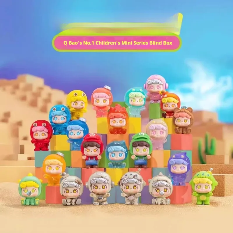 

Новая подлинная серия Q.Kid No 1, игривая детская серия, мини-милые куклы в слепой коробке, настольные украшения, декоративные игрушки, подарок на фестиваль