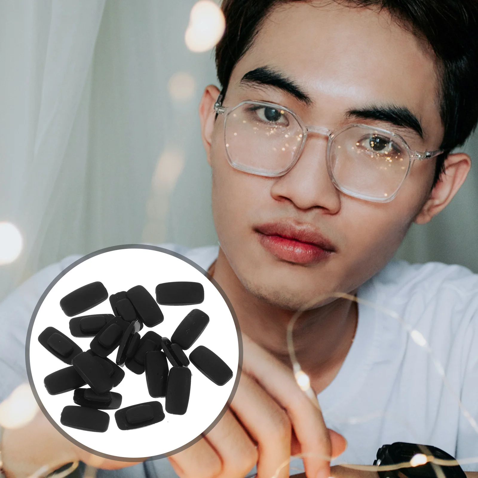 

10Pairs Nose Pads for Glasses Silicone All Frame Types Prevent Slipping No Irritation Daily Wear Eyeglass Parts