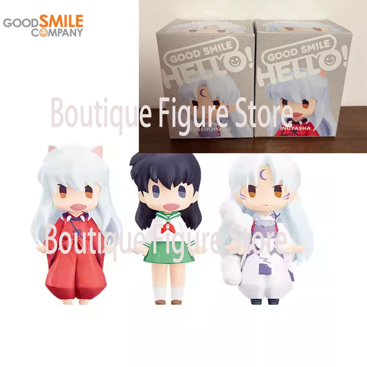 

GSC Original HELLO! GOOD SMILE Inuyasha Sesshoumaru Higurashi Kagome Anime Action Figures Toys for Kids Gifts