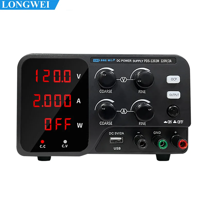 

Variable DC Power Supply 120V 2A 240W LONGWEI PDS-3010M Laboratory & Phone Repair Equipment