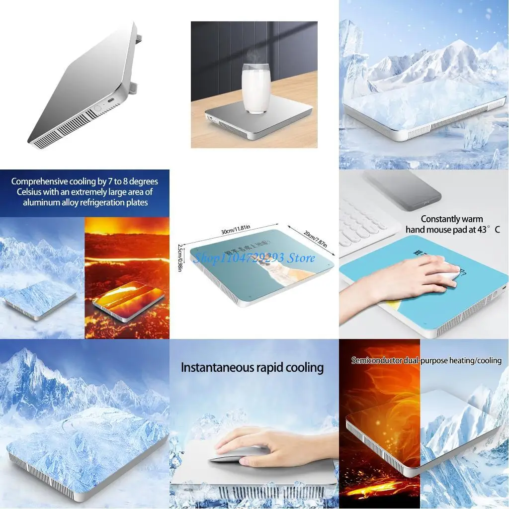 

Y2GD Semiconductor Refrigerating Pad Game Laptops Rapid Heat Dissipation Modifiable USB Propelled Aluminum Stand